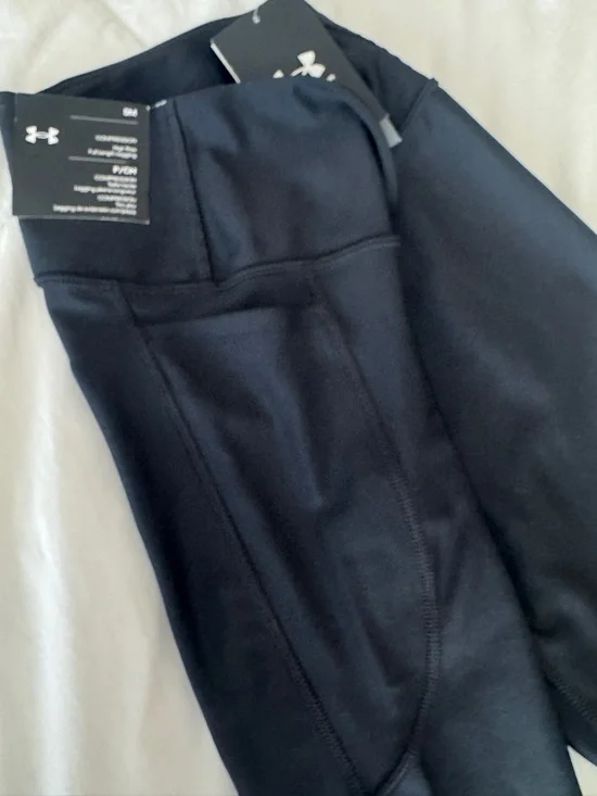 Under Armour HeatGear Armour HiRise Leggings Black Full Length NWT Size S - Picture 5 of 9